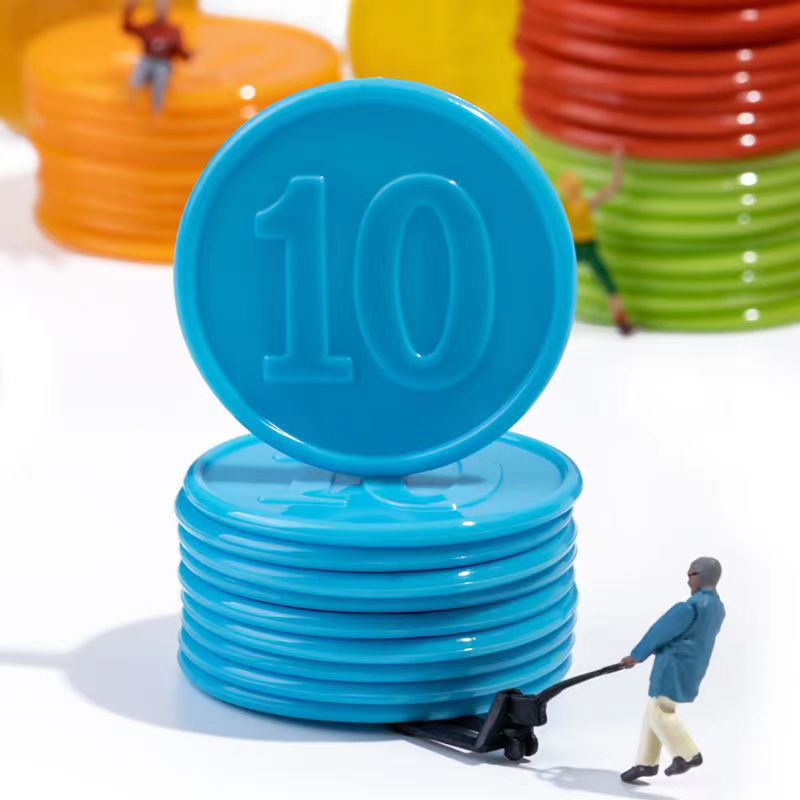 Kids Education Number - 숫자 계산 마커가있는 40PCS 포커 칩