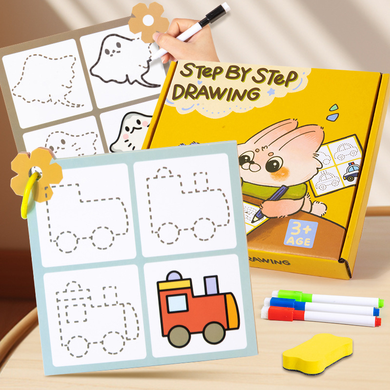 Kids Education Steps - 어린이 몬테소리 그리기 장난감 단계별 그리기