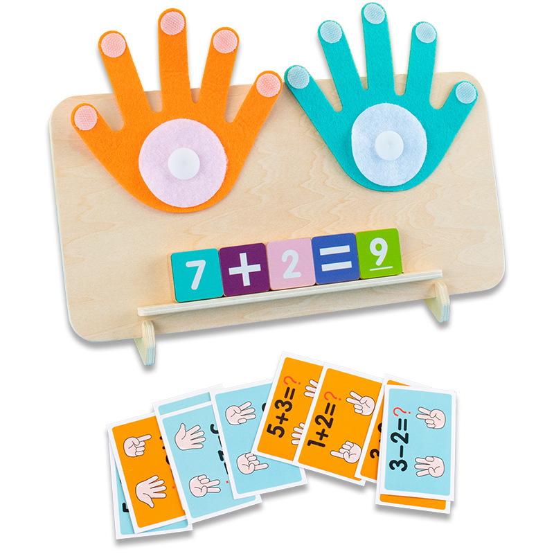 Kids Education Number - 어린이 몬테소리 장난감 나무 손가락 숫자