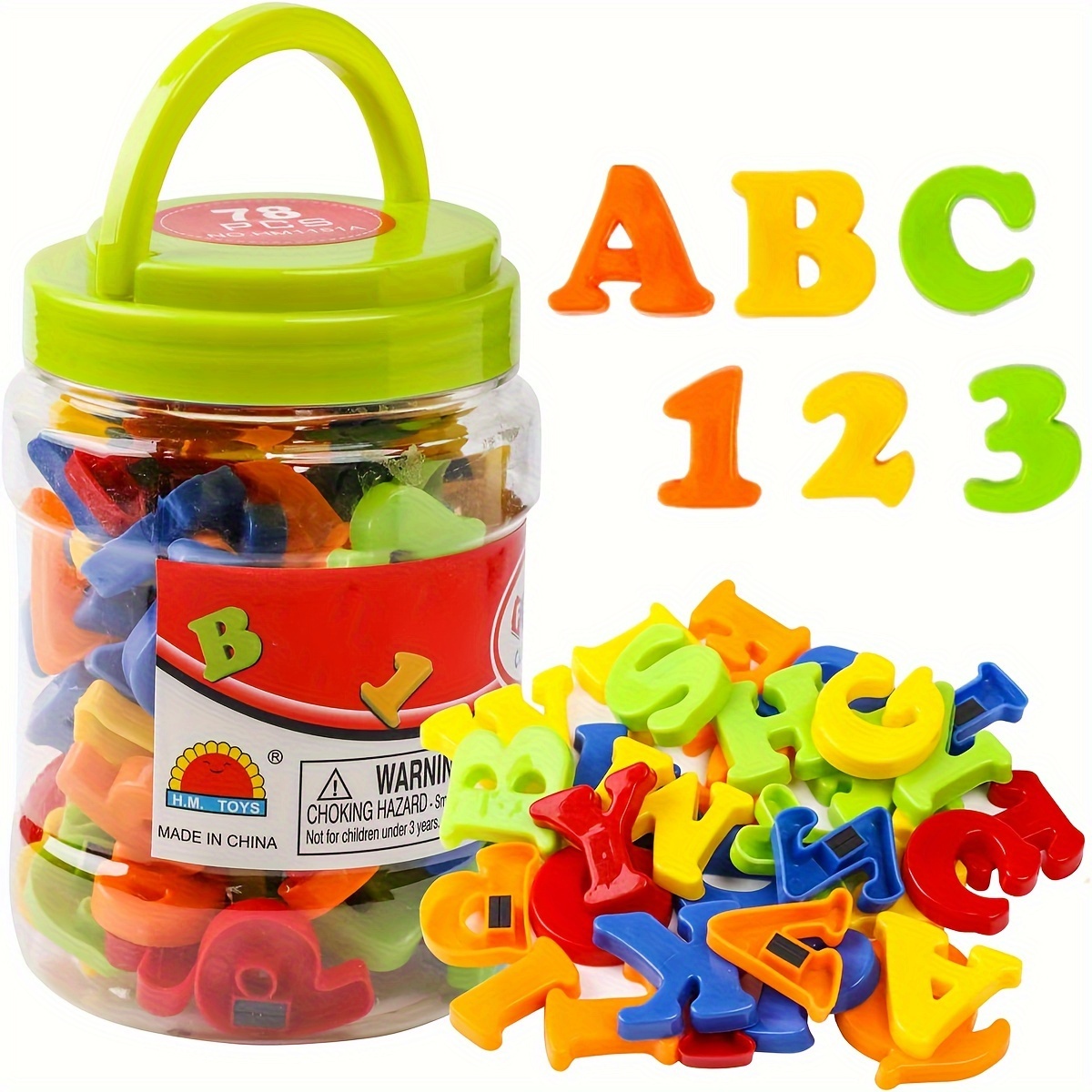 78개 자석 글자 숫자 알파벳, 다채로운 ABC 123 - Kids Education Number 리뷰 및 가격