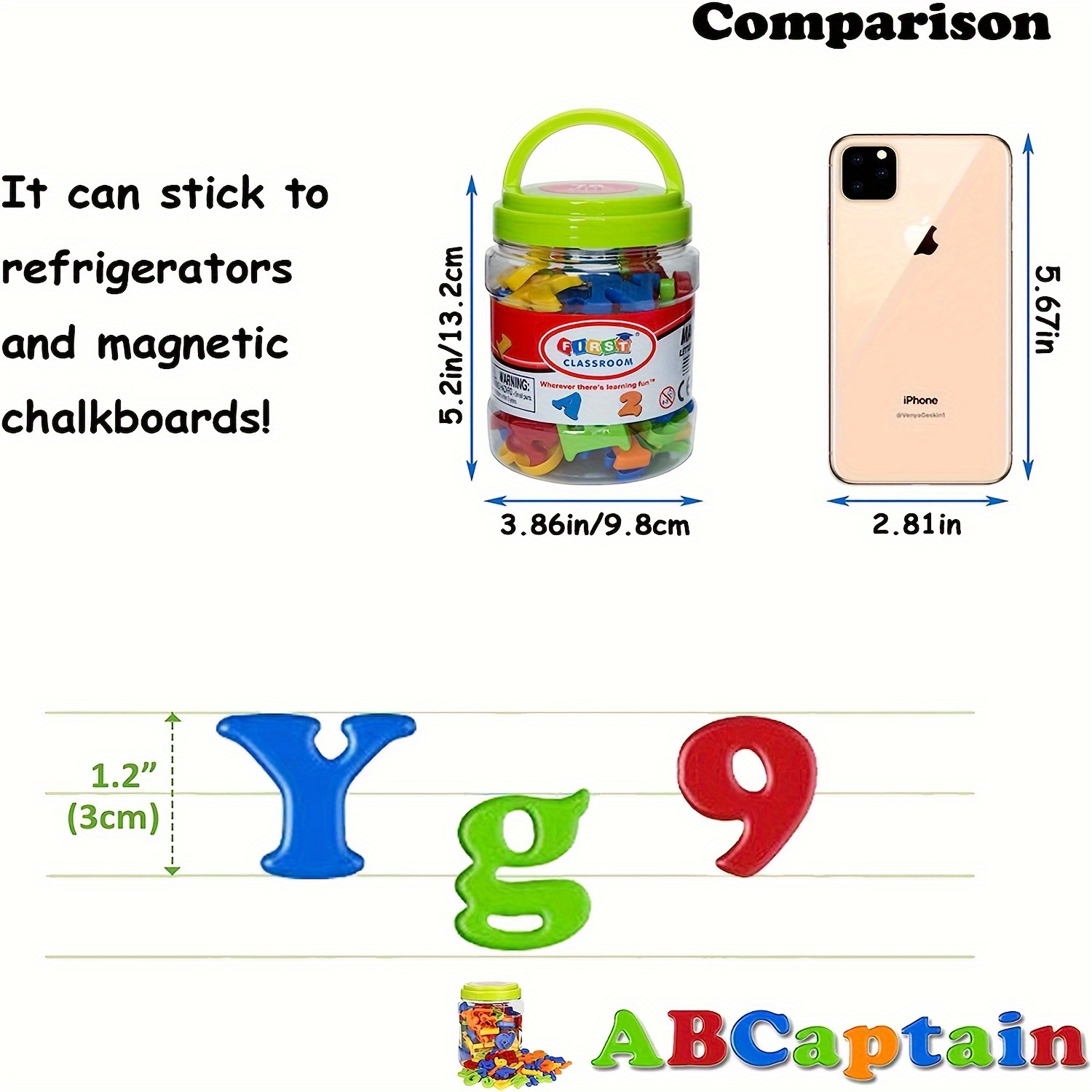 78개 자석 글자 숫자 알파벳, 다채로운 ABC 123 - Kids Education Number 리뷰 및 가격