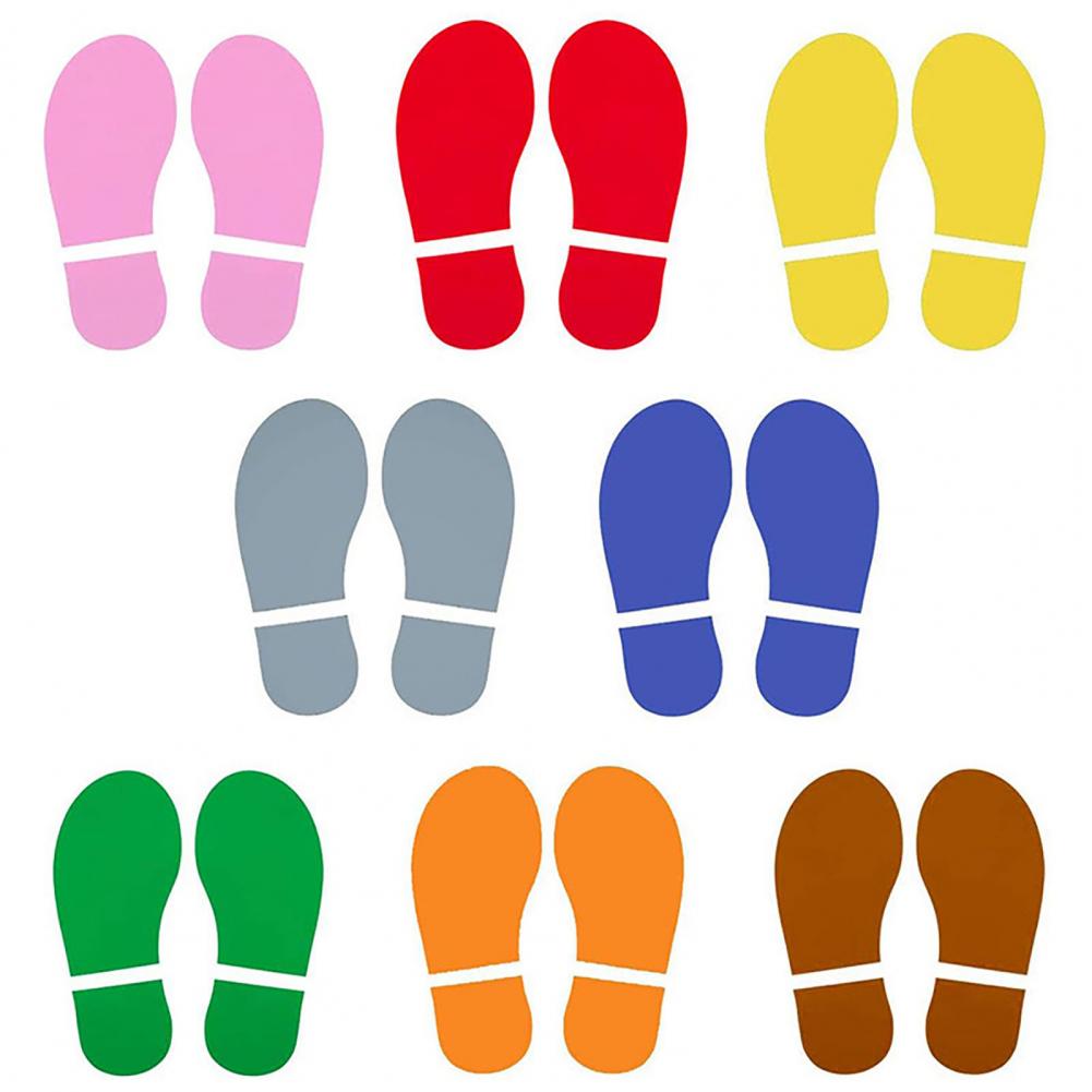 유아 교육용 바닥 스티커 4장 8쌍 어린이 신발 데칼  - Kids Education Steps 리뷰 및 가격