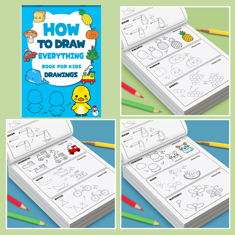 어린이를 위한 단계별 그림책 모든 것을 그리는 방법 배 - Kids Education Steps 리뷰 및 가격