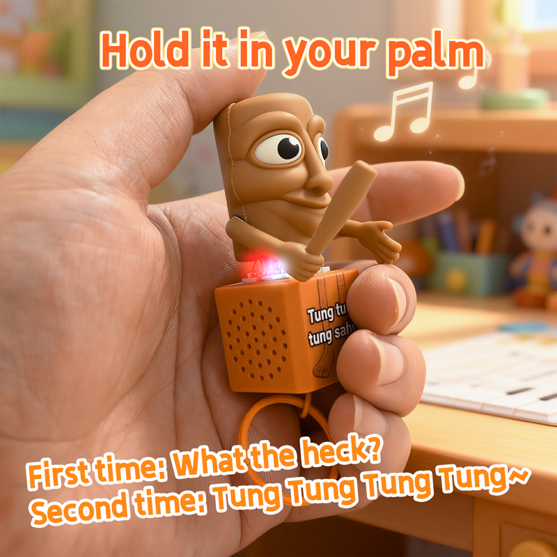 새로운 Tung Tung Tung Sahur 키 체인  - Kids Educational Songs 리뷰 및 가격