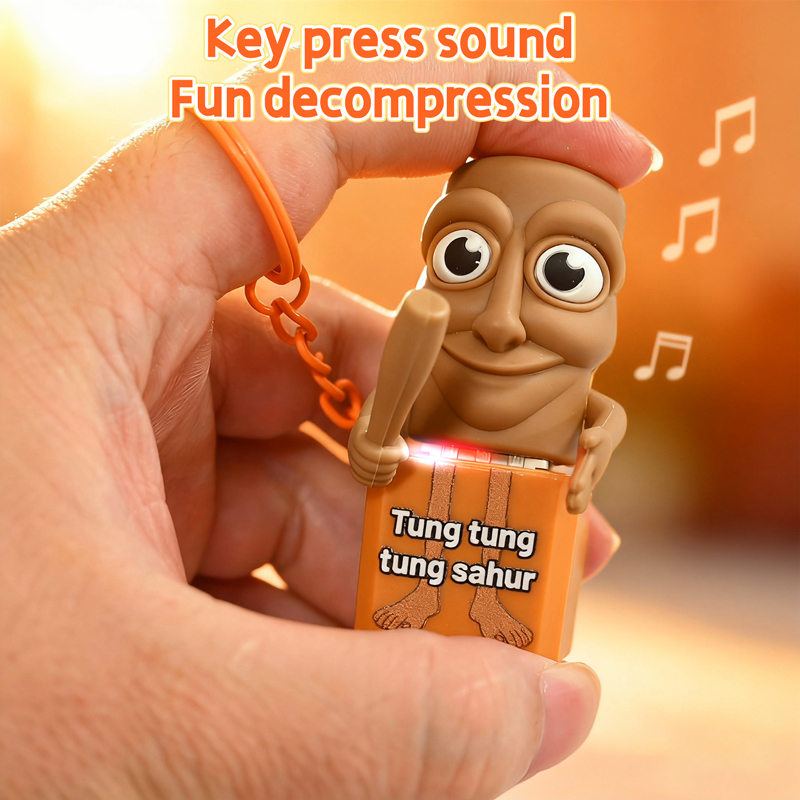 새로운 Tung Tung Tung Sahur 키 체인  - Kids Educational Songs 리뷰 및 가격