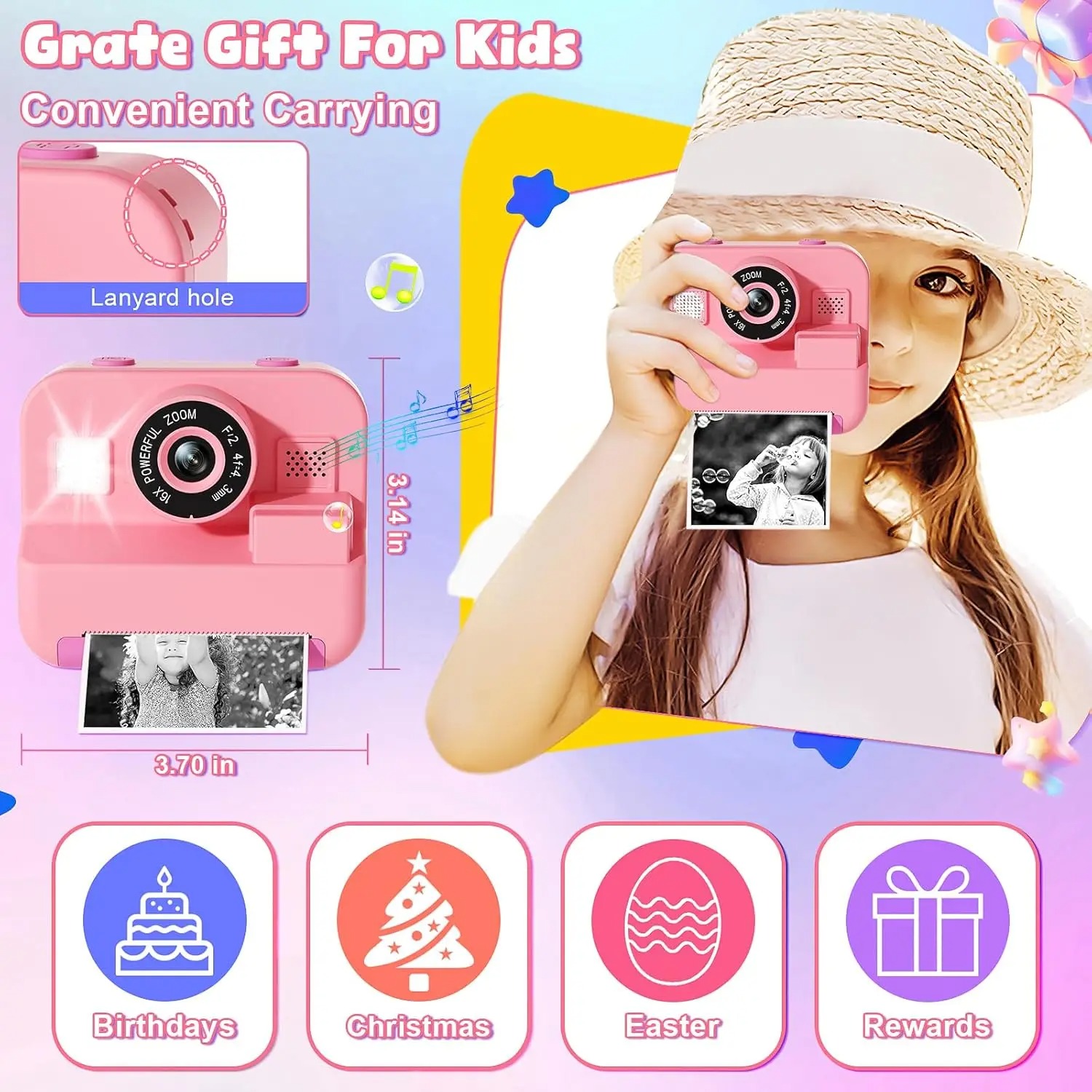 NewInstant 인쇄 카메라 32G 카드 열 사진  - Japanese Kids Education 리뷰 및 가격