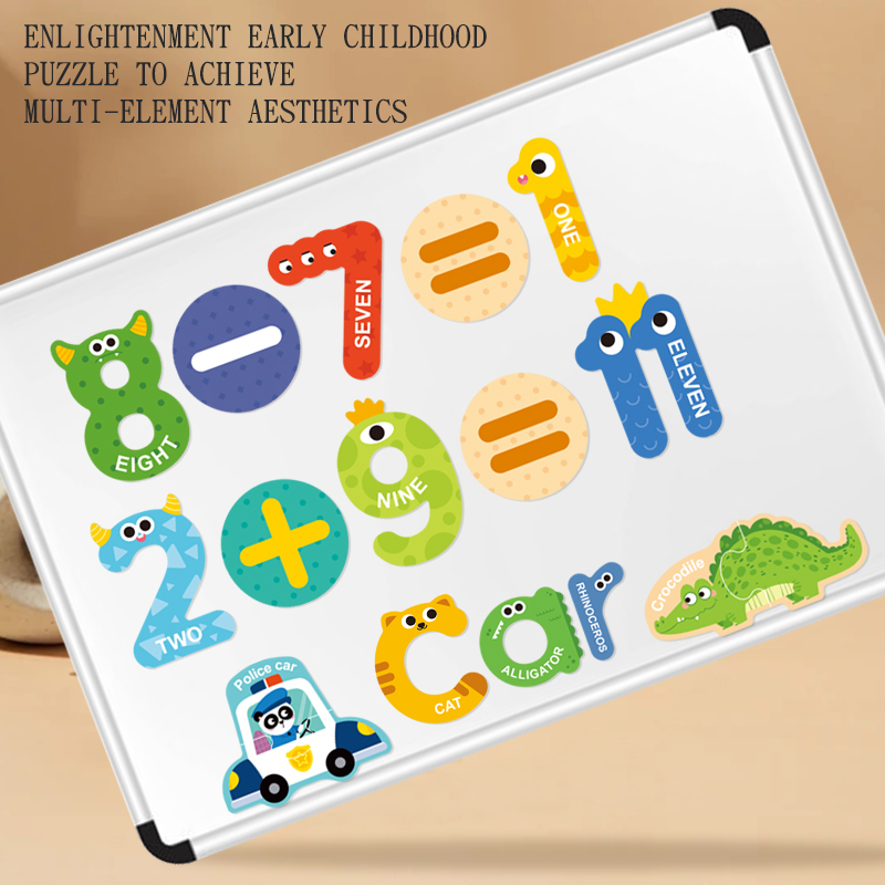 어린이용 자석 인지 매칭 퍼즐, 글자 숫자, 동물 차량 - Kids Education Number 리뷰 및 가격